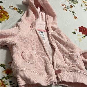 Carter's Soft Pink Baby Hoodie and pant